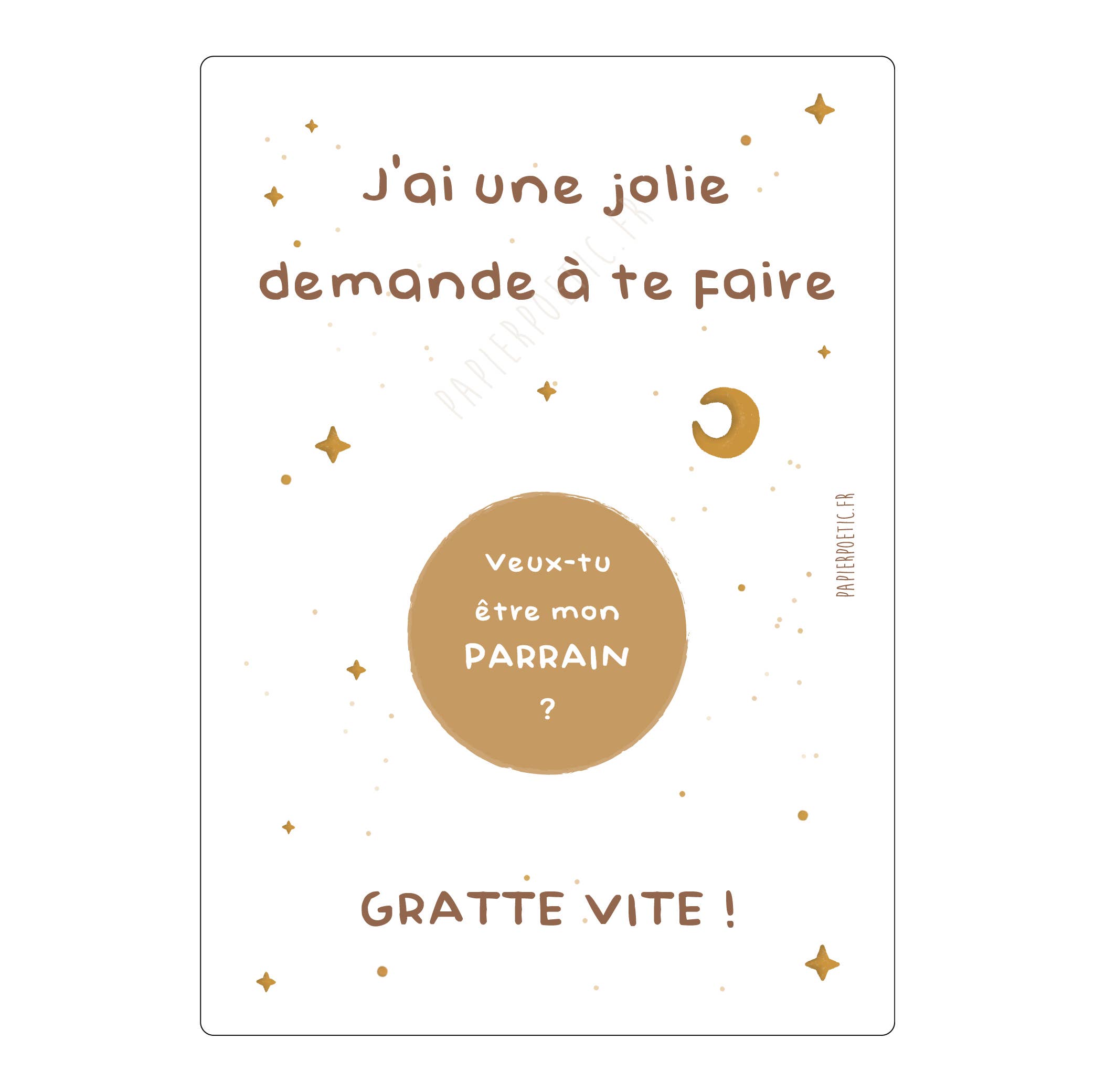Papier Poetic - Wholesale Baby Card - Scratch Card "Starry Skies" 9 options8