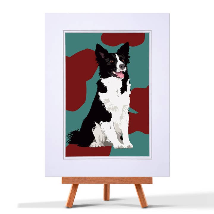 Stampa Border Collie per la vendita all'ingrosso da parte di Leslie Gerry