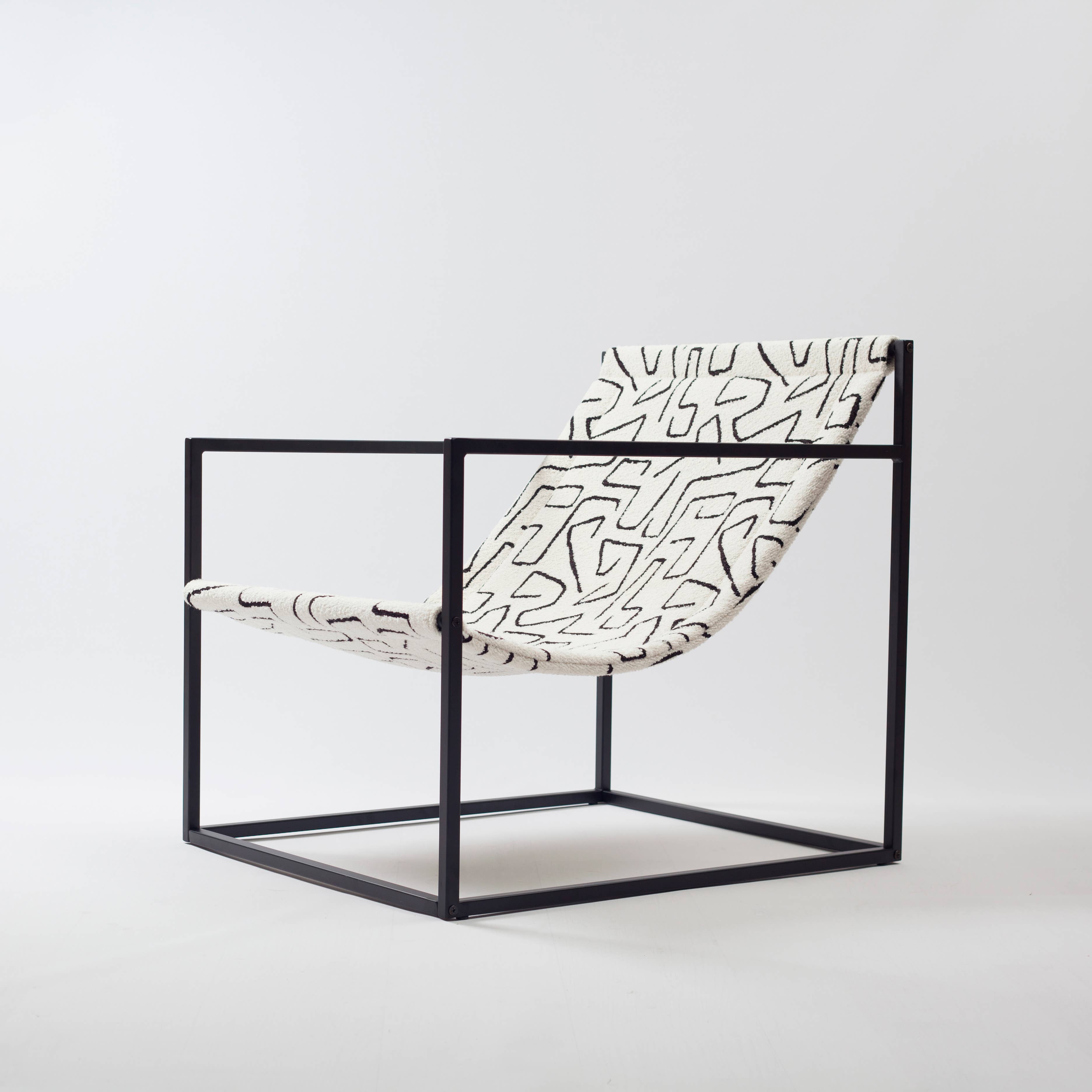 Fineroom Living - Vendita all'ingrosso Sedie - Set da 2 Poltrone Lounge BERNIE con Struttura in Acciaio e Design Minimalista1