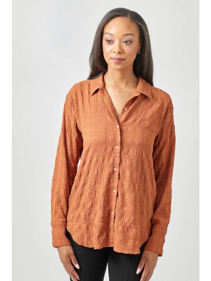Mystree - Wholesale Button Down Shirt - Women's - 60209 Textured Button Down Shirt28