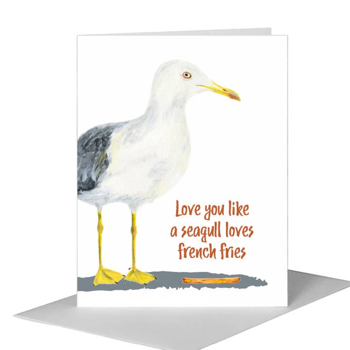 Möwe, Grußkarte (#8636B) für den Großhandel von Printed Canvas