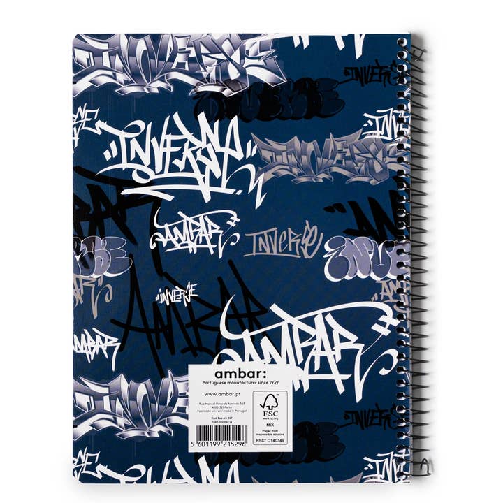 ambar: - Wholesale Notebook - Spiral Lined Notebook A5 Inverse Teen1