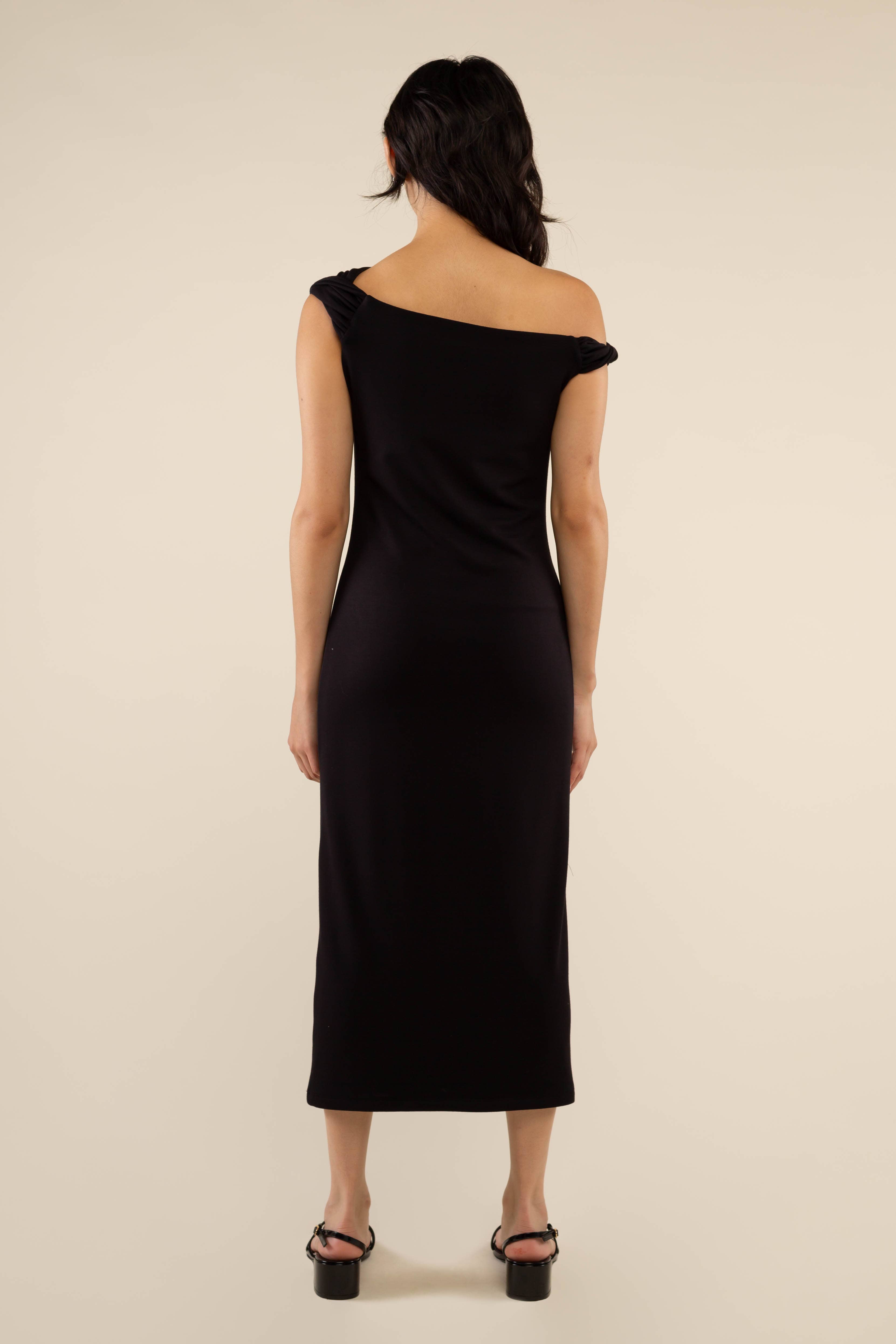 NLT - Wholesale Jurk - Dames - Ira midi-jurk met uitlopende schouders8