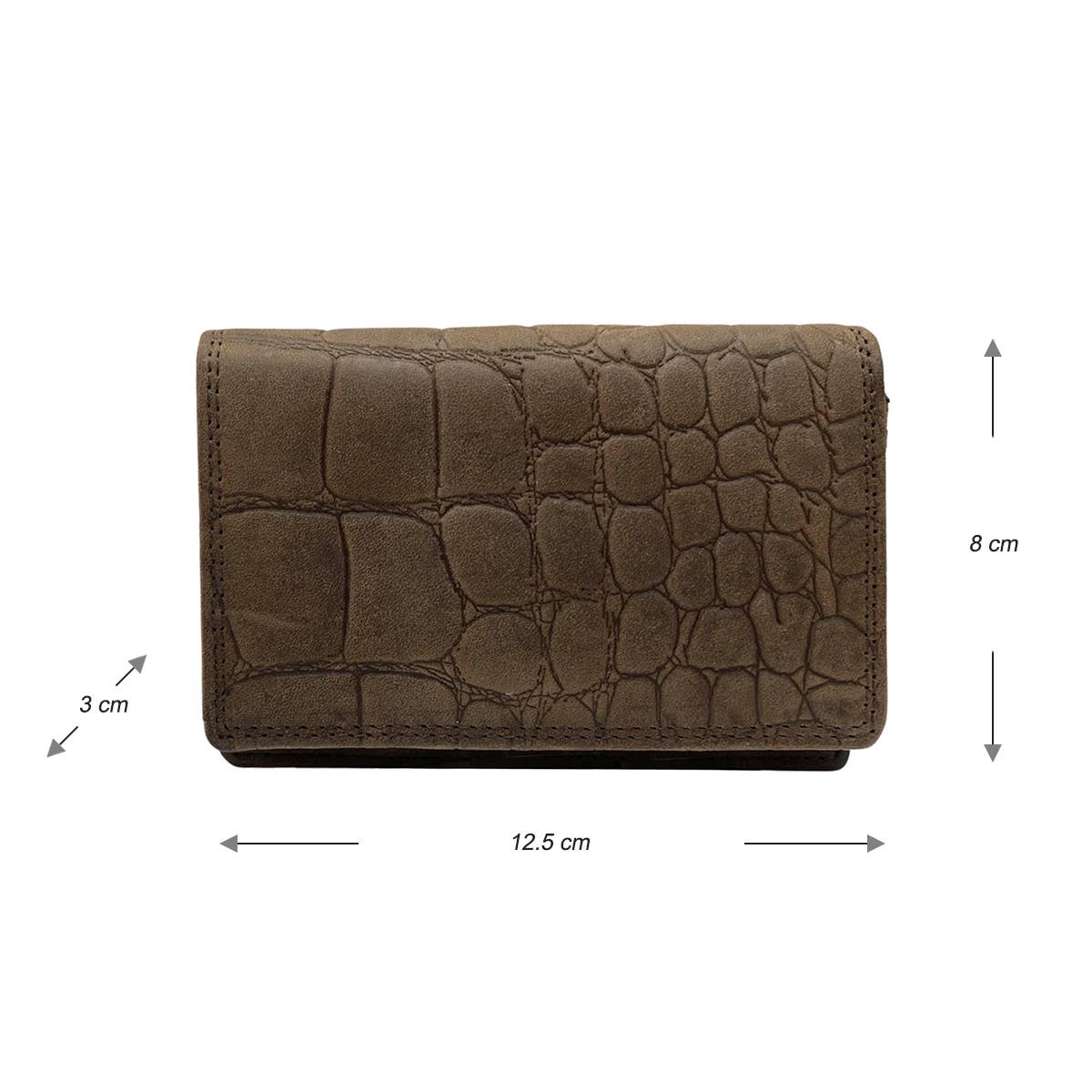 Arrigo - Wholesale Wallet - Women's - Leather Wallet ladies - Buffel Leather Croco Print Compact13