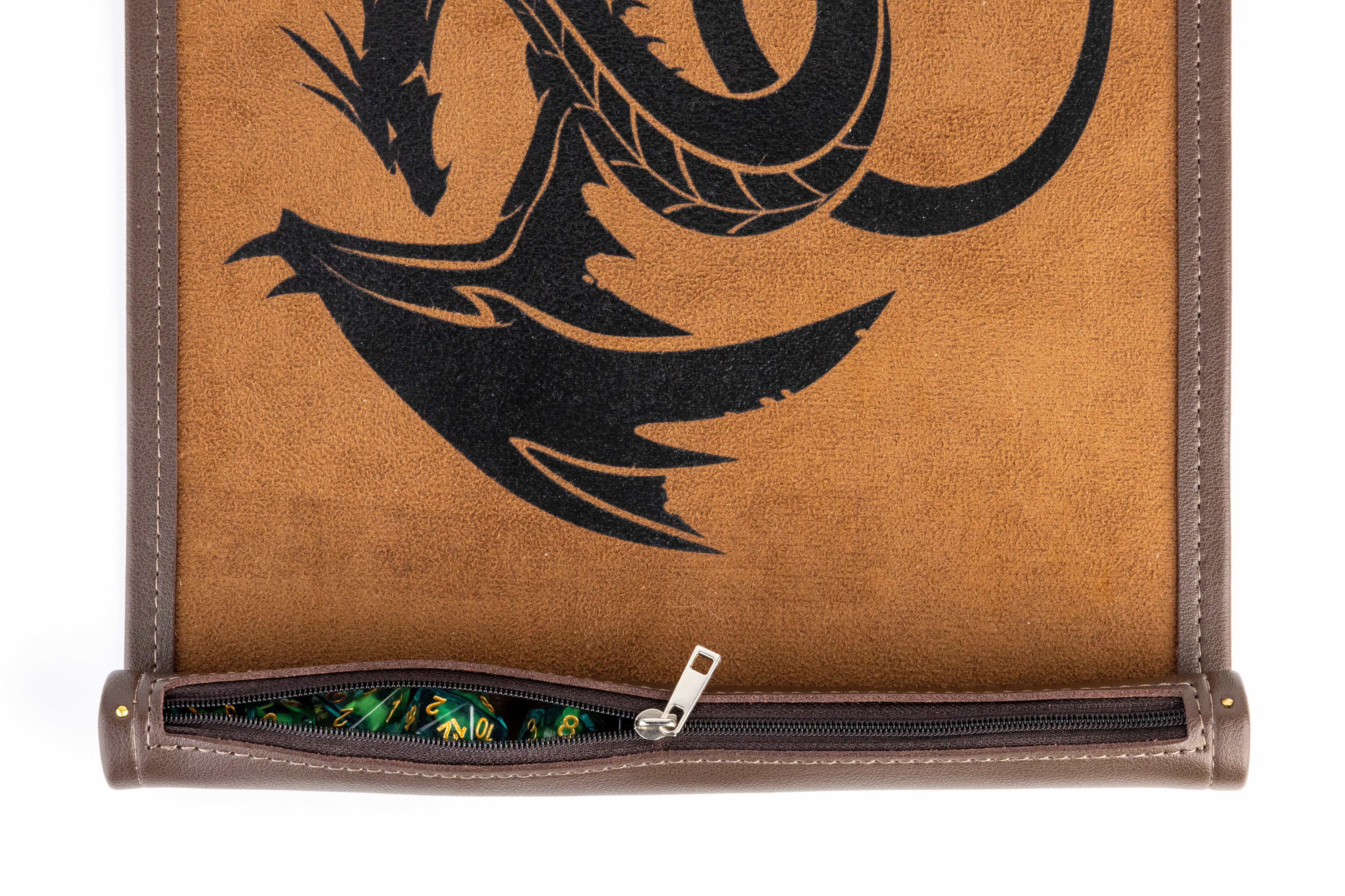FanRoll by Metallic Dice Games - Wholesale Dice - Pathfinder Dice Scroll Rolling Mat and Carrying Case3