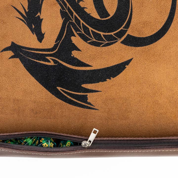 FanRoll by Metallic Dice Games - Wholesale Dice - Pathfinder Dice Scroll Rolling Mat and Carrying Case3