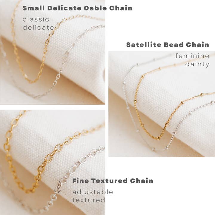 Bel Kai - Wholesale Pendant/Charm Necklace - Watercolor Nana Charm Pendant Necklace Gold or Silver