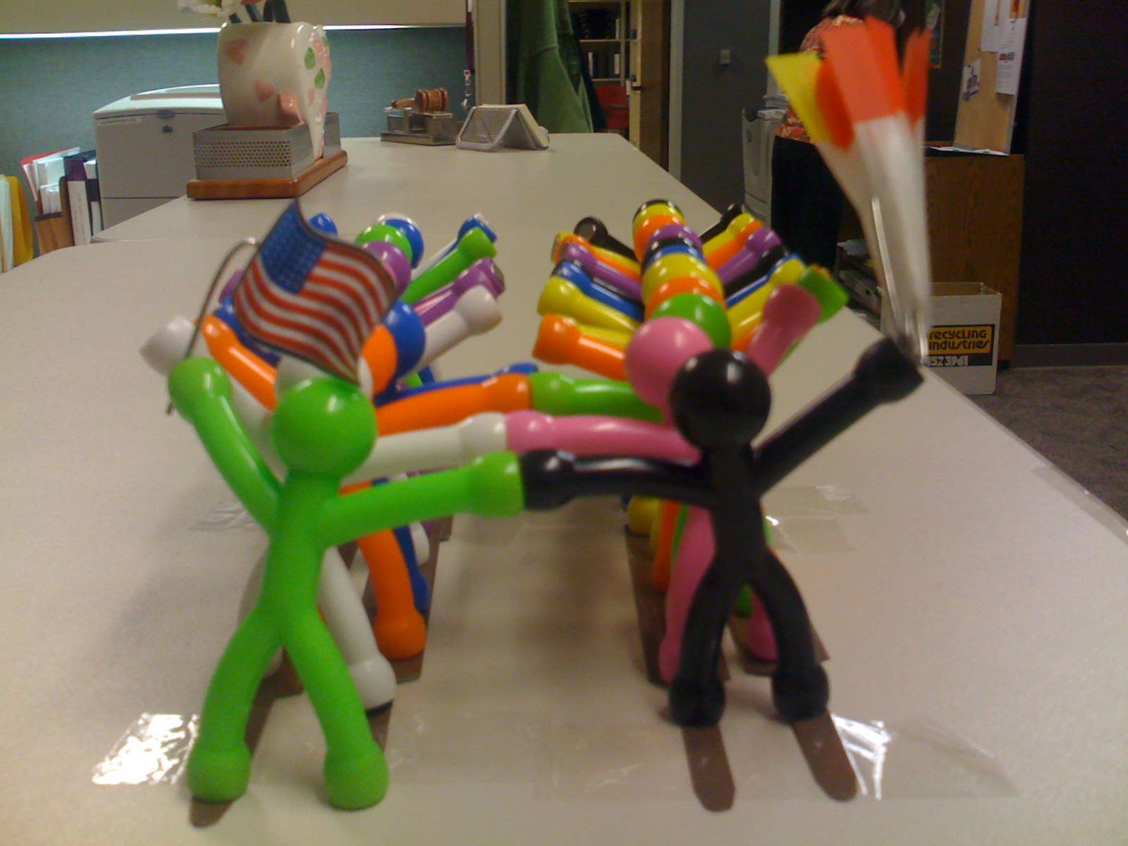 NuOp Design – wholesale Magnet – Mini QMan Citrus - Translucent - Flexible and Magnetic17