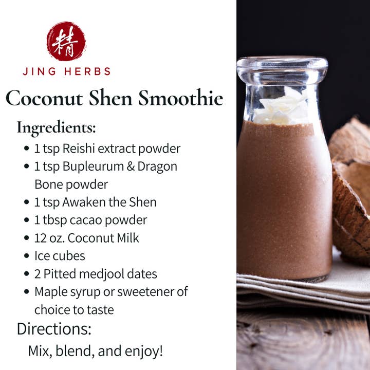 Coconut Shen Smoothie Recipe Bundle for wholesale by Jing Herbs