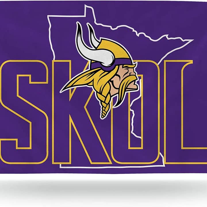 Minnesota Vikings Home State KOL Design 3x5 Feet Premium Flag Banner with Metal Grommets Outdoor for wholesale by Last Stand Hats, LLC