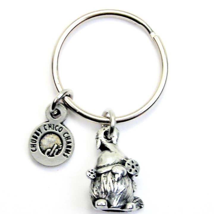 Chubby Chico Charms - Vente Porte-clés – femme - Porte-clés Gnome Flocon de neige d'hiver avec nez qui coule