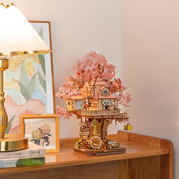 Magnote - Wholesale DIY Craft Kit - Rolife Sakura Tree House 3D Puzzle Kit3