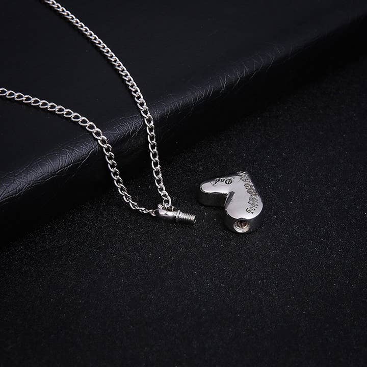 Cherished Emblems - Wholesale Pendant/Charm Necklace - Dad, Forever In My Heart Cremation Necklace