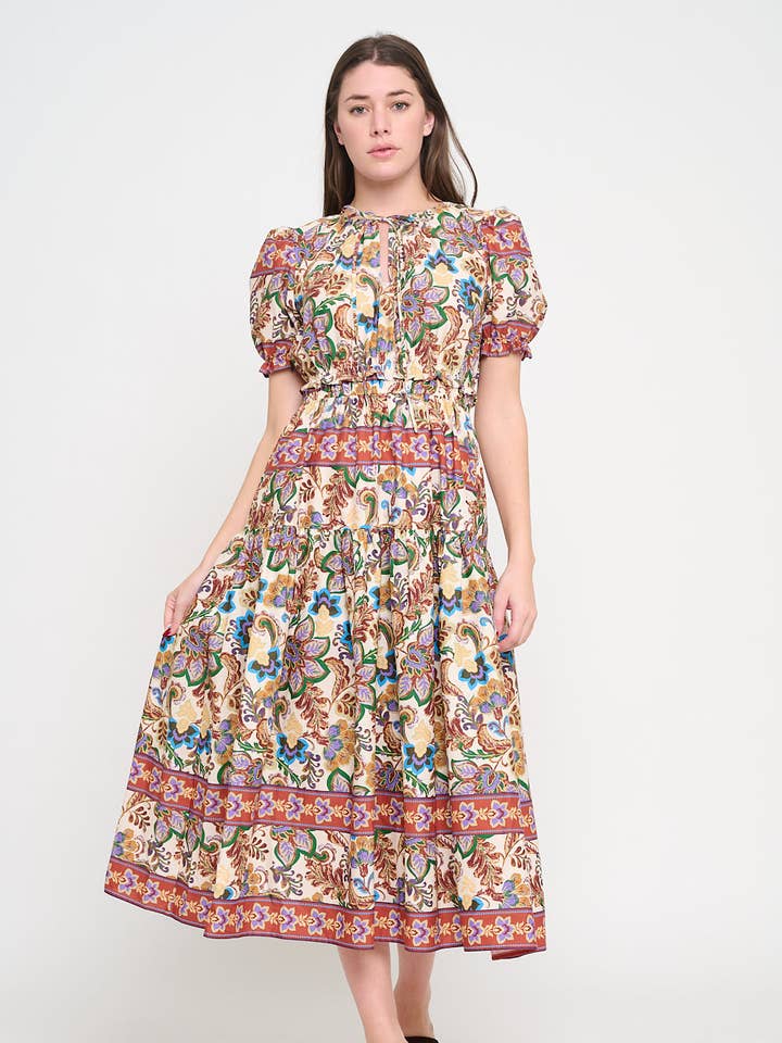 Regal Tapestry Maxi Dress for wholesale by Meet me in Santorini