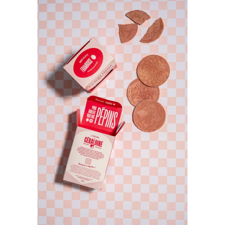 ATELIER DE GERALDINE - Wholesale Biscuit - “Raspberry Bricelets” - Sweet Cookies1