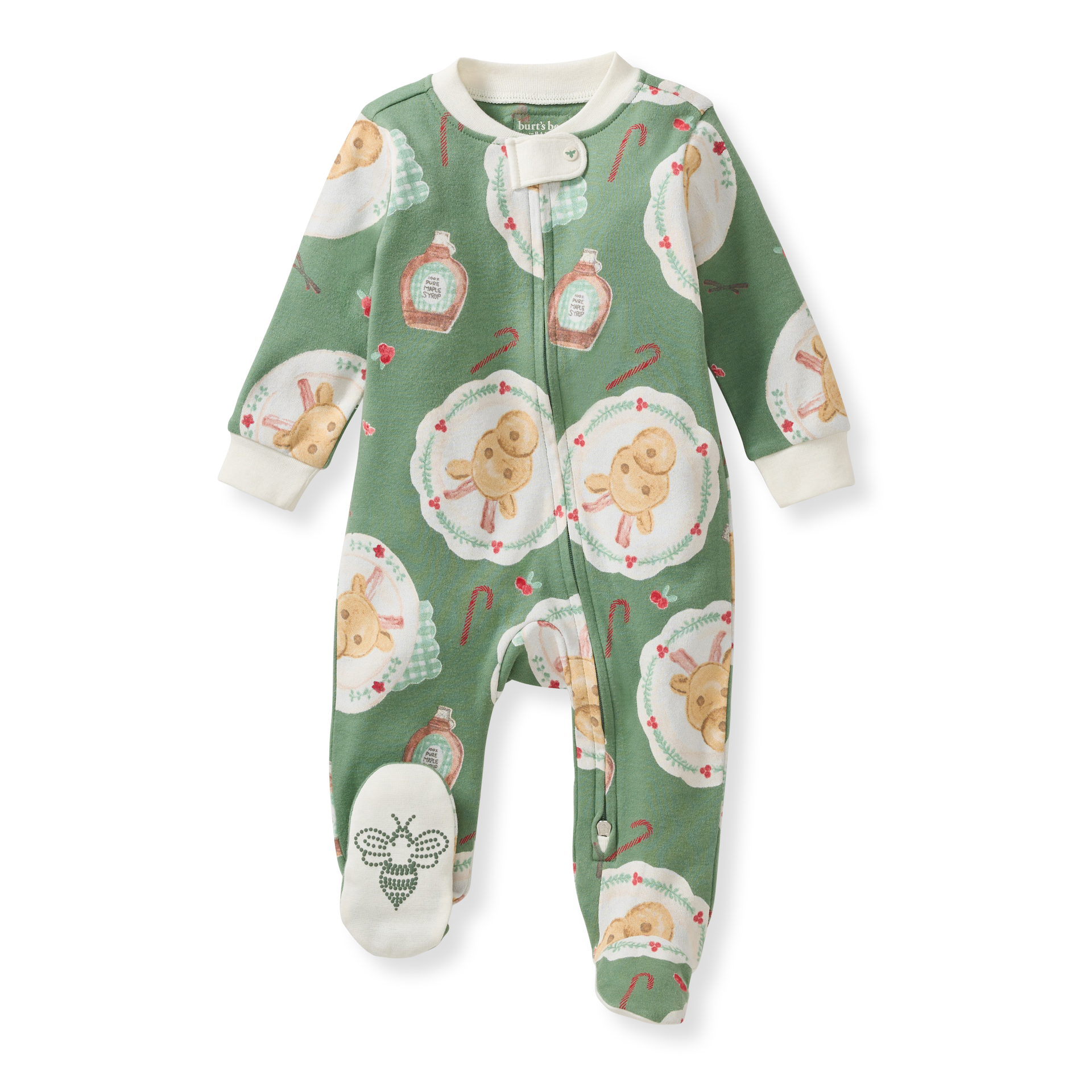 Burt's Bees Baby - Wholesale Sleepsuit - Baby - Reindeer Pancakes Sleep & Play0