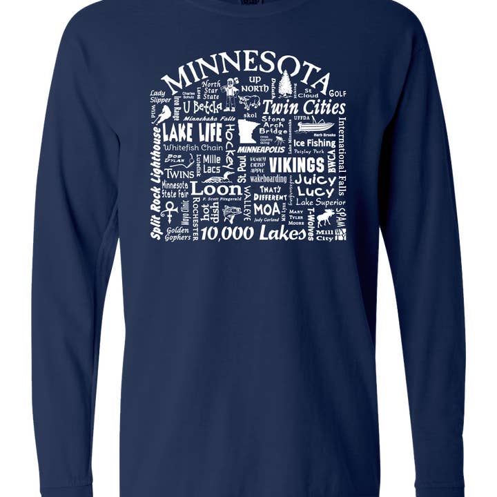 Minnesota Dest. Unisex LS T-shirt - Where Life Takes You for wholesale by The Buffalo Works