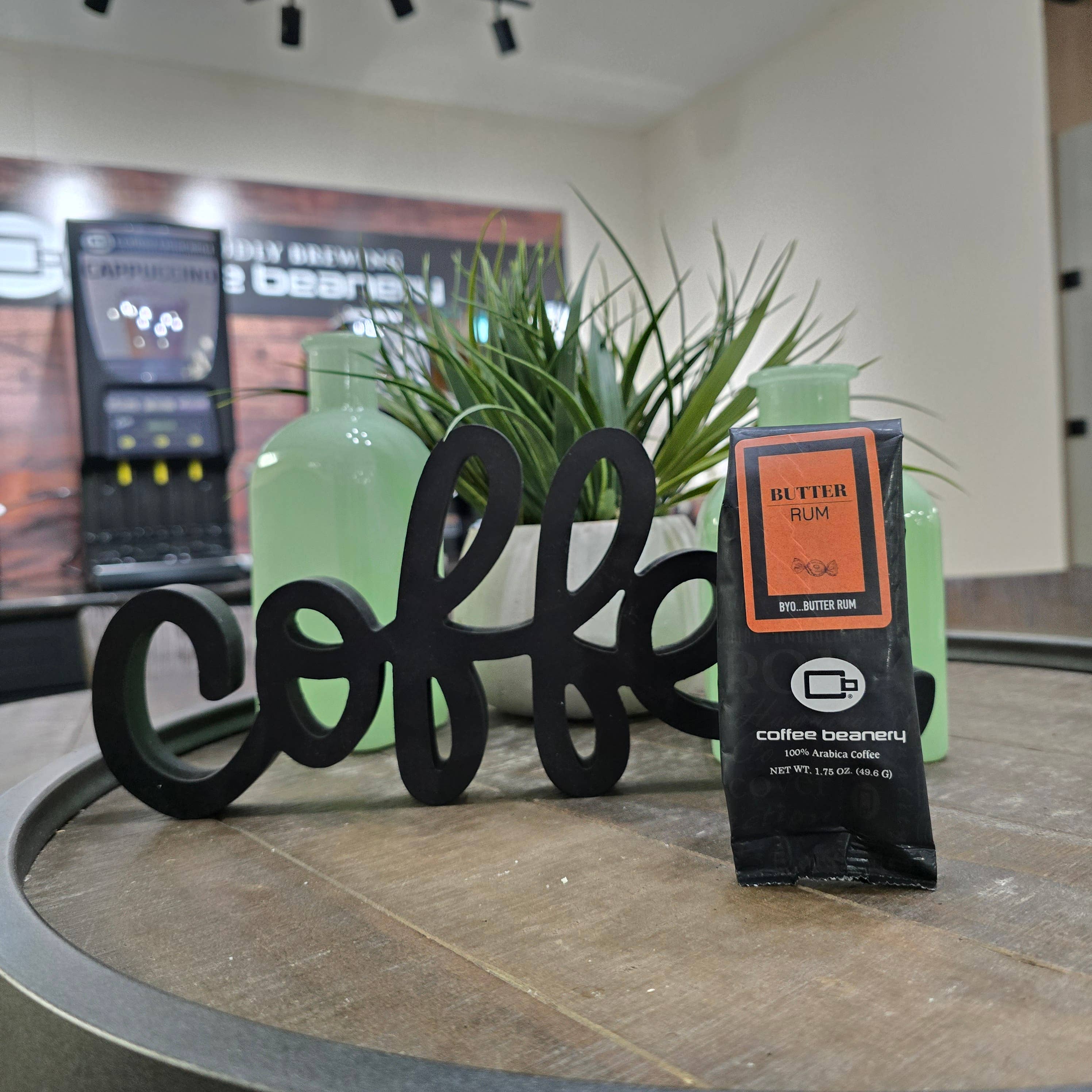 Coffee Beanery - Wholesale Ground Coffee - Butter Rum Cake Flavored Coffee | 1.75 oz One Pot Sampler3