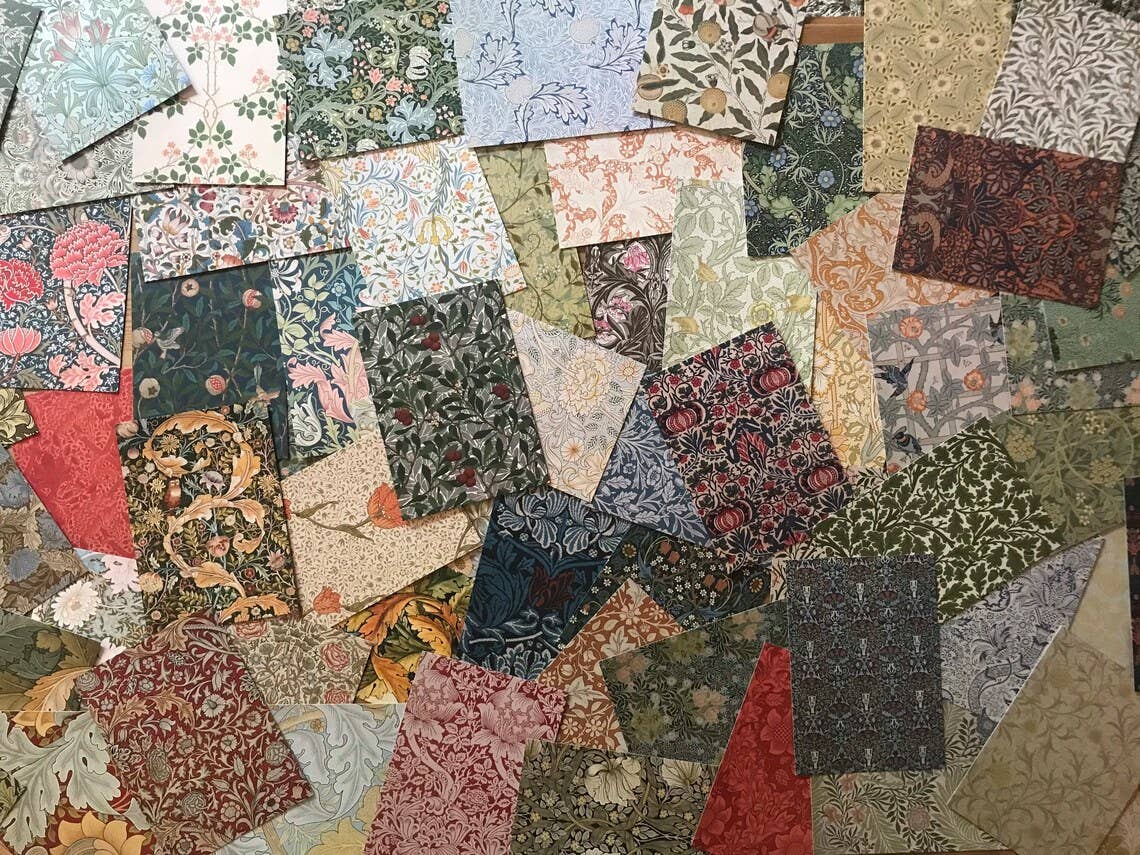 Magnifique Hearts – Großhandel Postkarten – William Morris V&A Postkarten, Kunstdesign, Botanik, Muster2