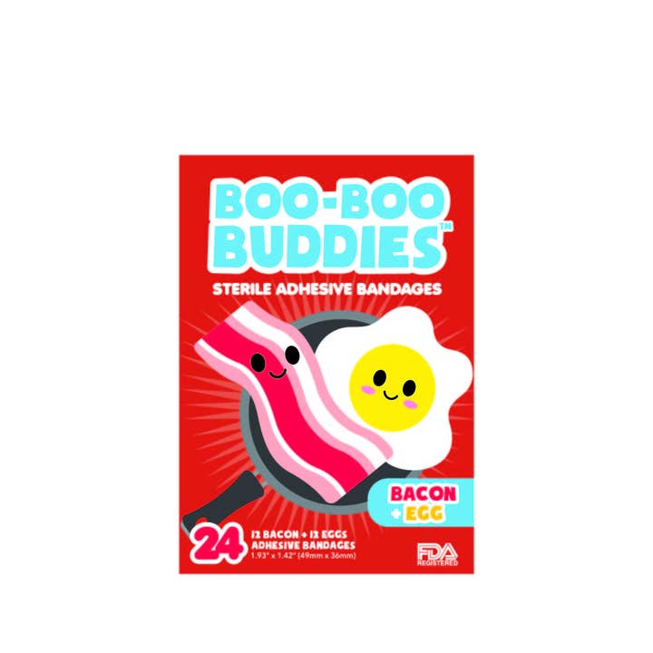 Boo Boo Buddies - Wholesale Bandaids/Bandages - Bacon + Egg Bandages