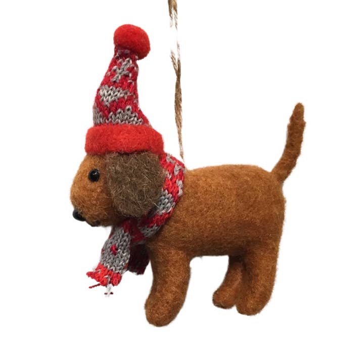 BRRRRR ITS COLD OUT HERE WINTER PUP ORNAMENT for wholesale by David Christopher's Collection