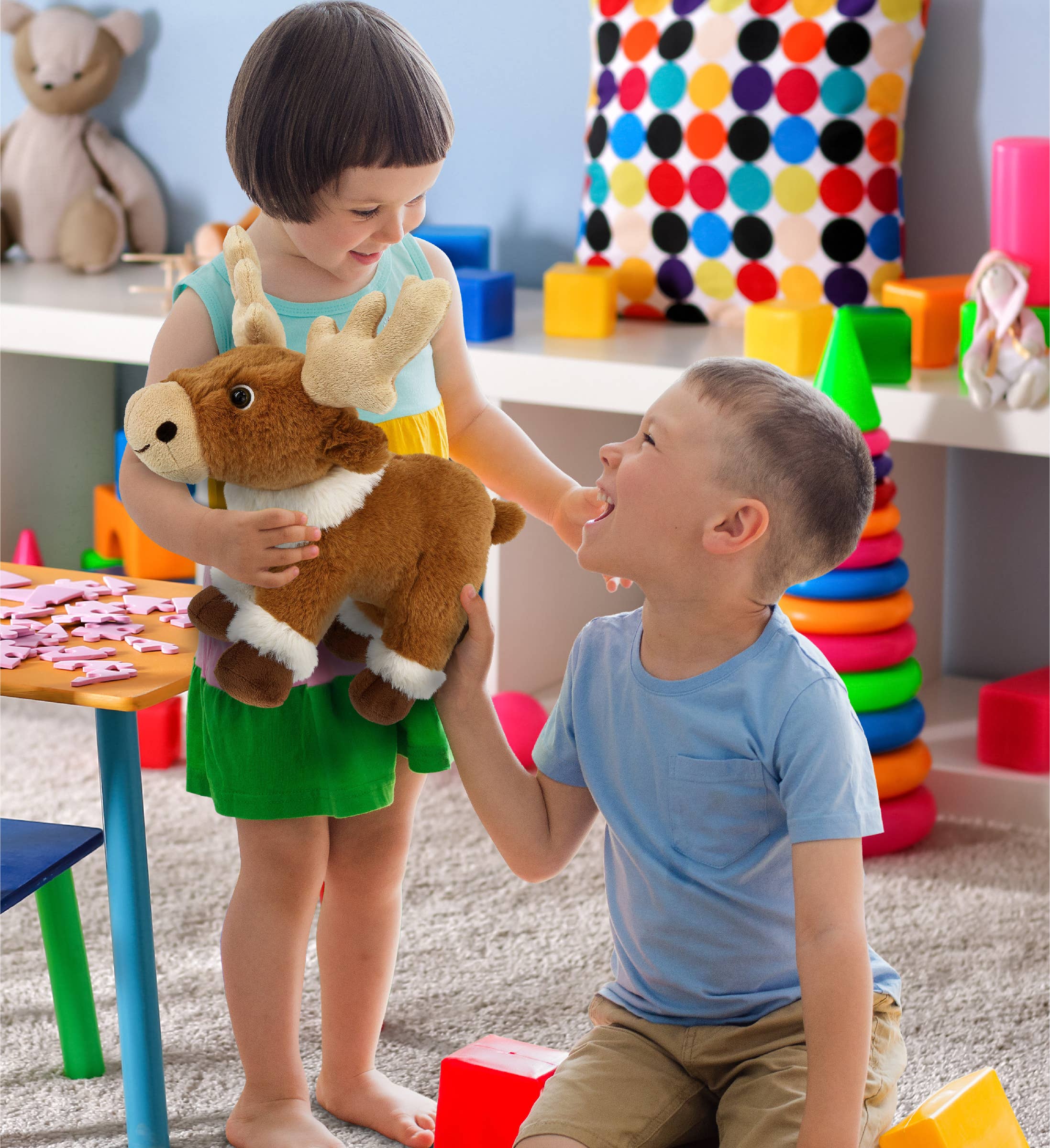 Cota Global - Wholesale Stuffed/Plush Toy - Kids & Baby - Super-Soft Plush - Standing Reindeer 11"5