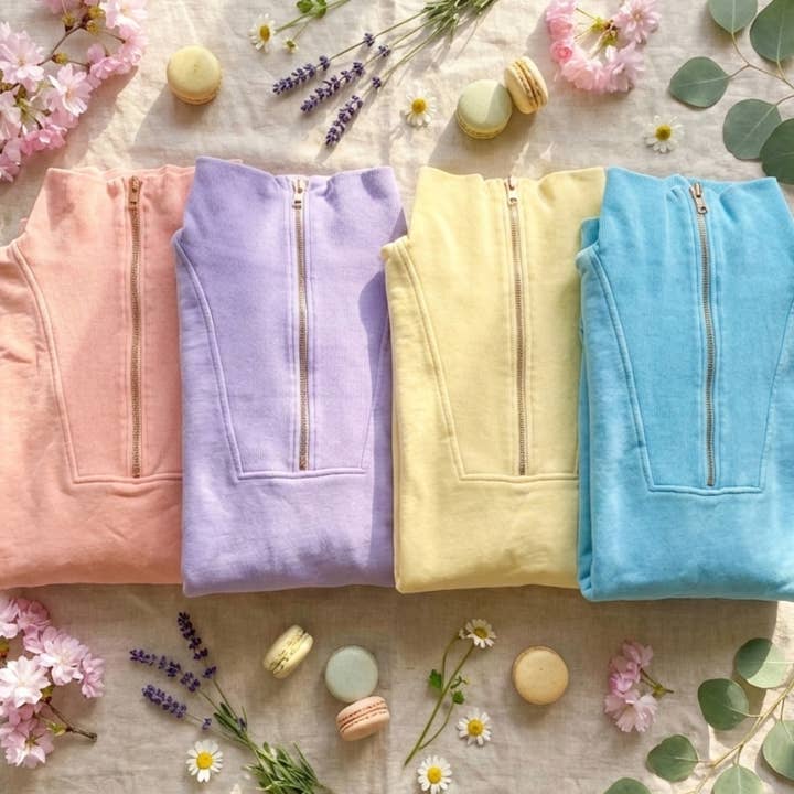 Spring 2026: Isabella Half Zip Pullover Spring for wholesale by JadyK