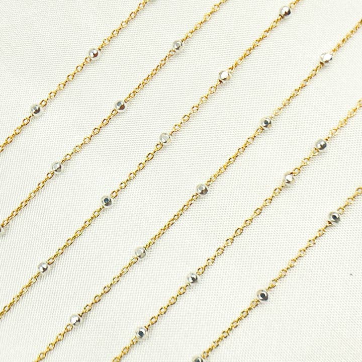 Jewels & Chains - Wholesale Link & Chain Necklace - 1186GF. 14k Gold Filled & Sterling Silver Satellite Chain