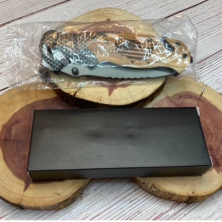 Quail Tail Laser Art - Wholesale Pocket Knife/Holder - Fixer of All The Things Knife7