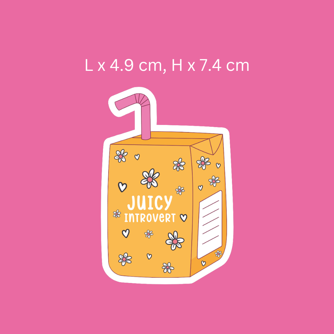 Dotesy Designs - Wholesale Sticker - Juicy Introvert Cute Sticker1