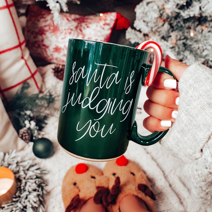 Gia Roma - Wholesale Coffee mug - Christmas Coffee Mugs Ceramic, Red + Green Holiday Drinkware54