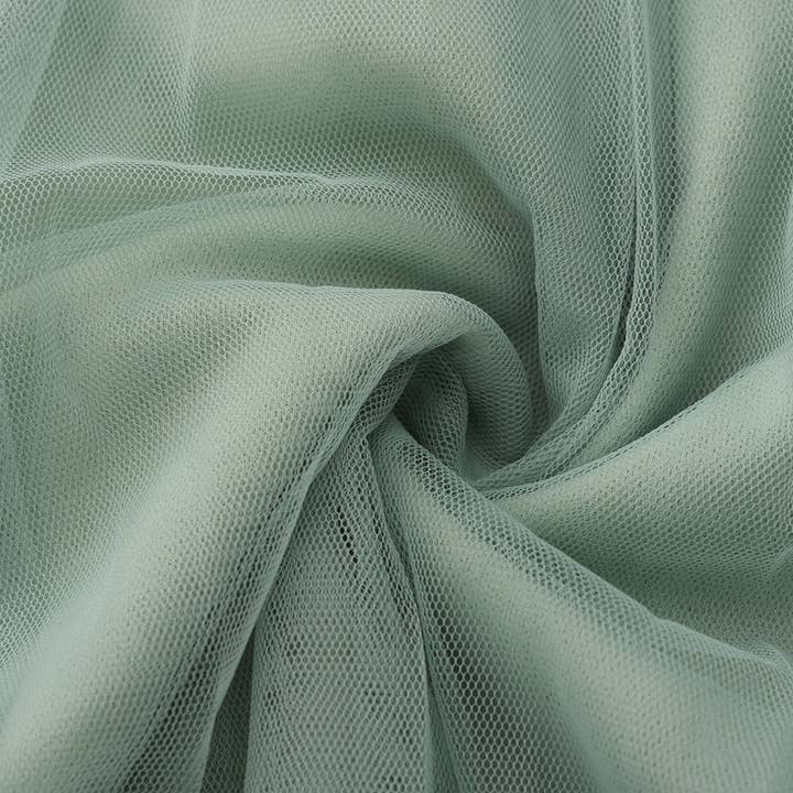 salvie Fe plisseret mesh-nederdel med perler i forskellige størrelser ved kanten (Salvie) for engroshandel på Faire7