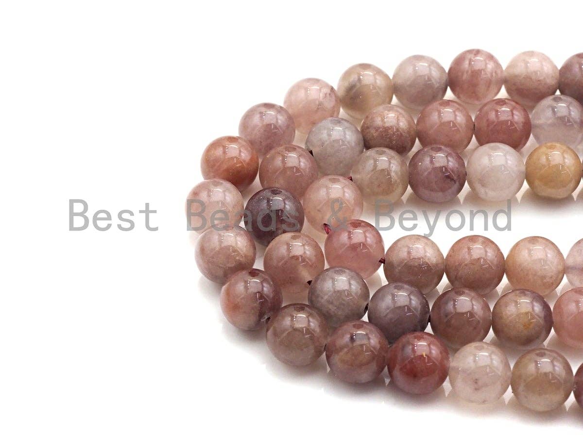 BestBeads&Beyond - Vente Perle - Perles de quartz violet naturel Berry, rondes lisses 6 mm/8 mm/10 mm/12 mm, brin complet de 15,5 «, SKU #U6393