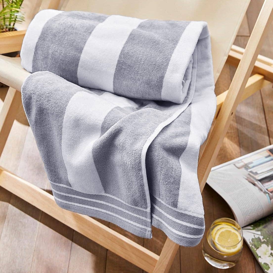 Allure Bath Fashions - Wholesale Beach towel - Jumbo Cabana Stripe Beach Towels - 100 x 180cm 1