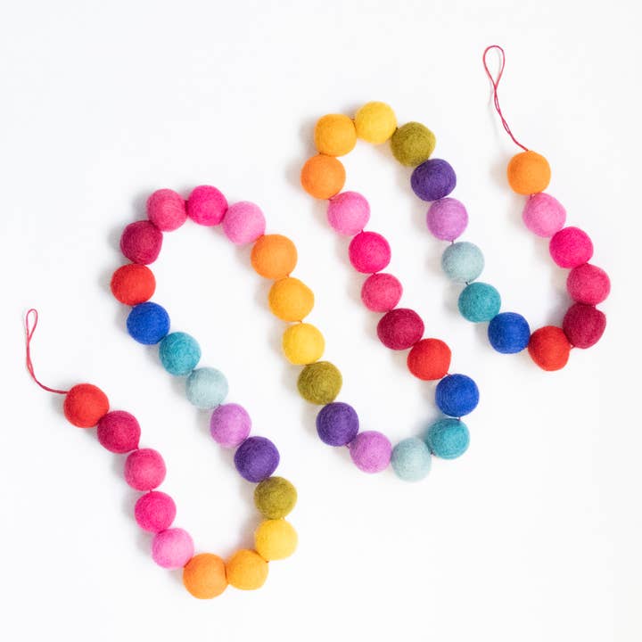 Garland - Rainbow Ball - Wall Decor for wholesale by The Winding Road