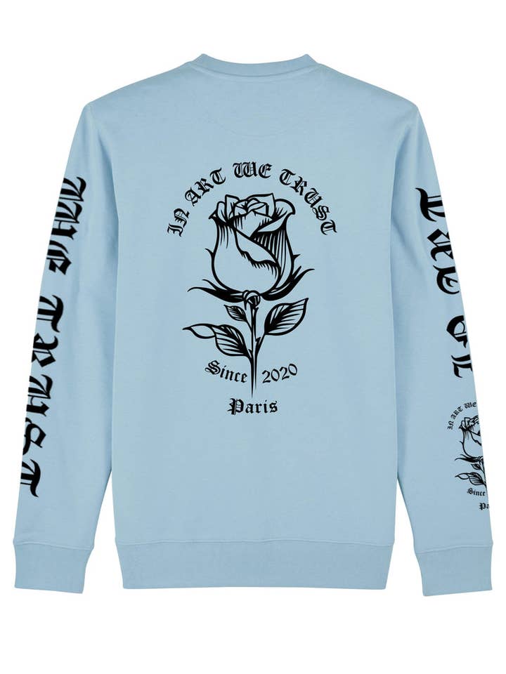 IN ART WE TRUST - Wholesale Graphic Sweatshirt - Unisex - CHANGE FULL PINK7