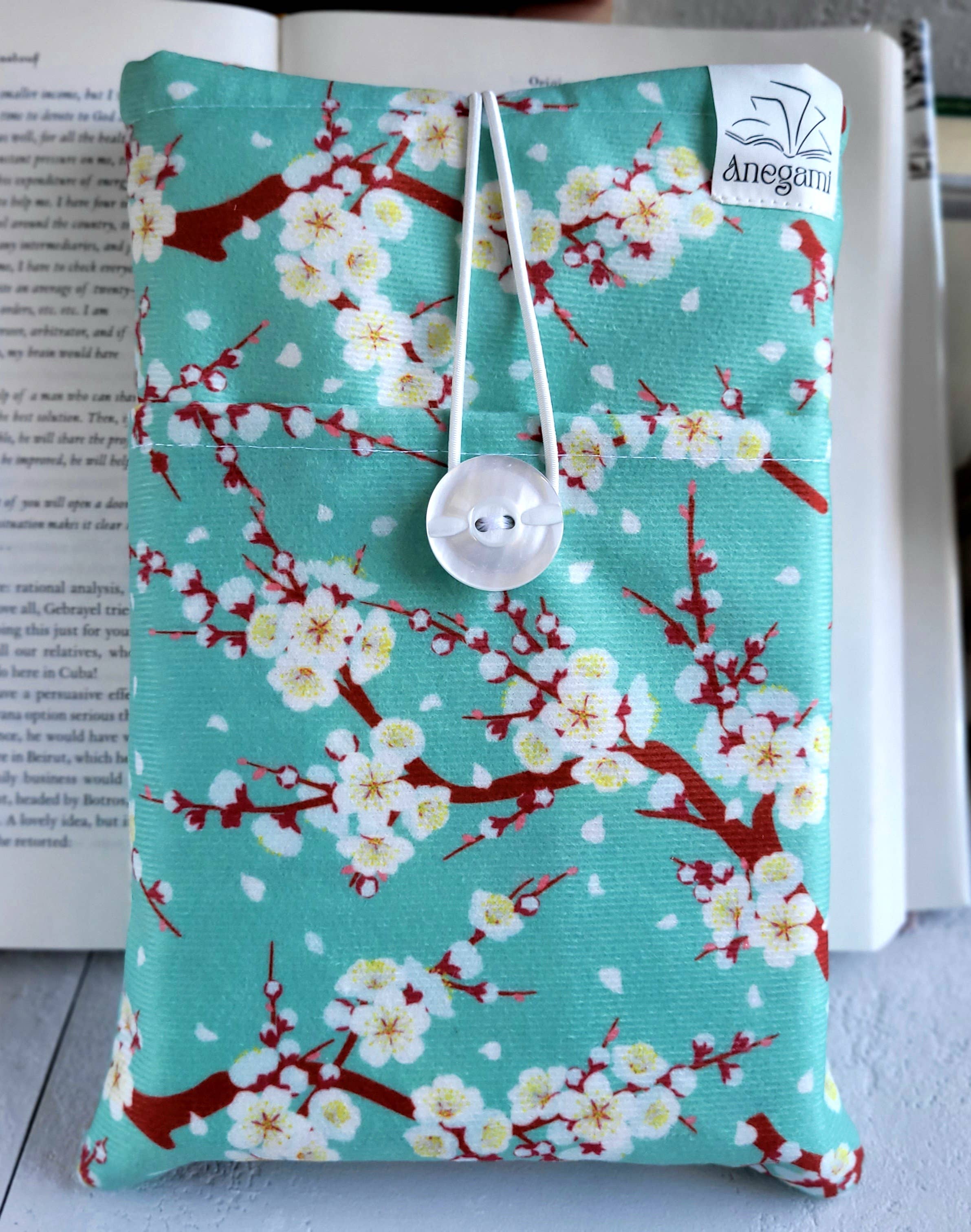 Anegami Bookish Boutique - Wholesale Book Cover - Cherry Blossom Green Book Sleeve4