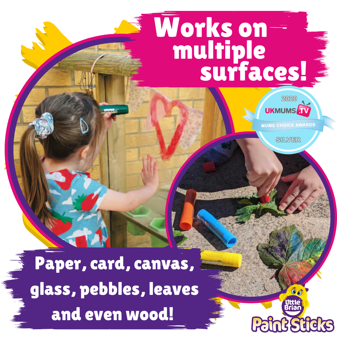 Baby Republic – wholesale Paint set – Little Brian Paint Sticks Day Glow 6 Assorted4