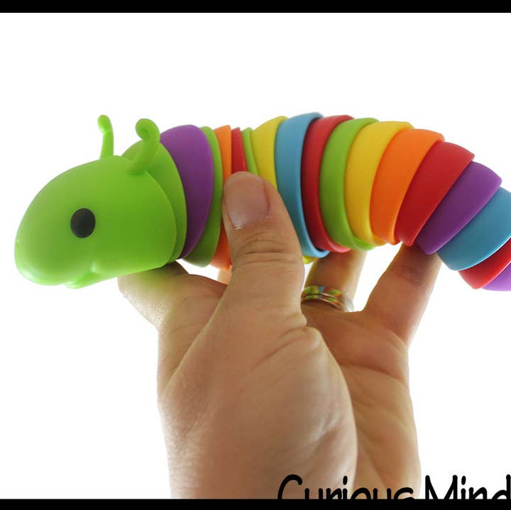 Curious Minds Toys - Wholesale Fidget Toy - Kids - 1 Fidget Caterpillar -Large Articulated Jointed Moving Slug1