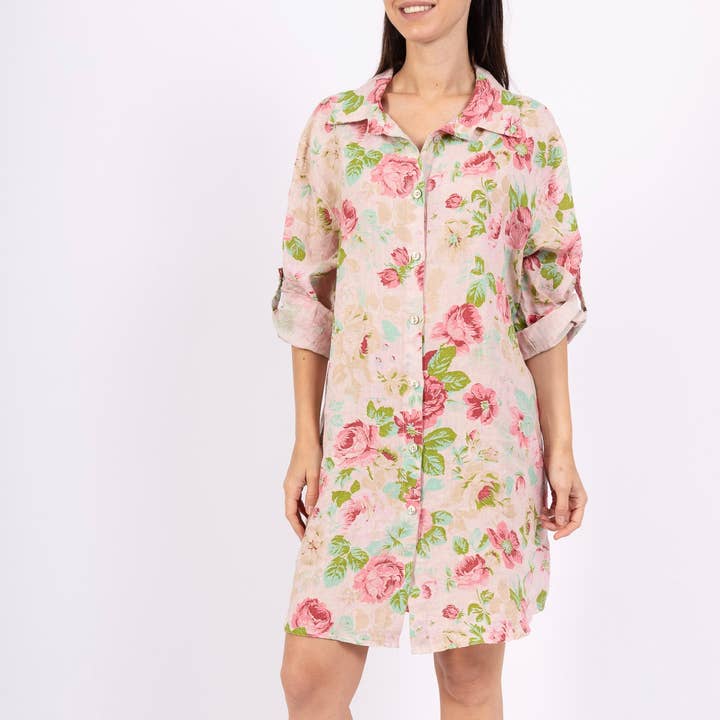 24622 PRINTED PATTERN LINEN SHIRT and other Purchase Wholesale button down shirts. Free Returns & Net 60 Terms on Faire trending on Faire.