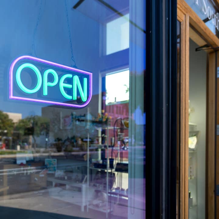 Element Lux - Wholesale Neon Sign - Element Lux LED Open Sign - 49 Color Combos - 16 x 7.5in3