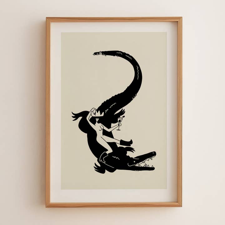 Tumbleweed Design Studio - Wholesale Art Print - Florida Woman Western Art Print Retro Vintage Home Decor0