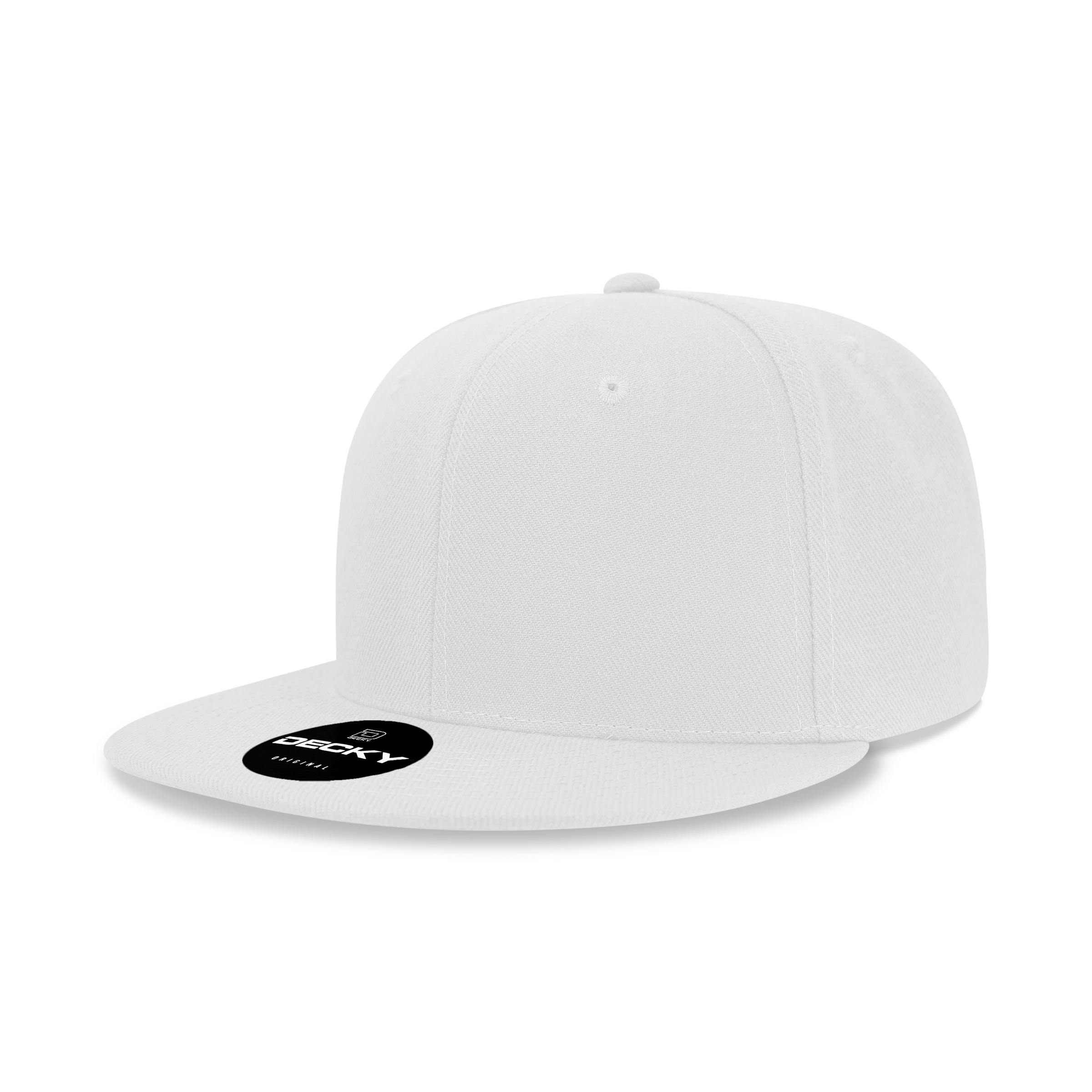 The Park Wholesale - Wholesale Flat Brim Cap - Men's - Decky 6020 - High Profile 6 Panel Snapback, Flat Bill Hat - 602042