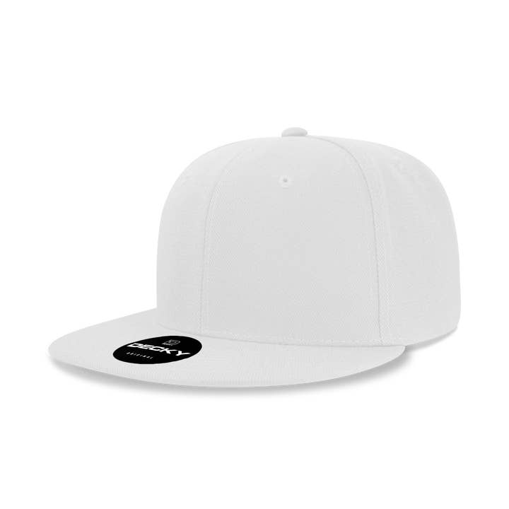 The Park Wholesale - Wholesale Flat-brimmed cap – Men's - Decky 6020 - High Profile 6 Panel Snapback, Flat Bill Hat - 602042