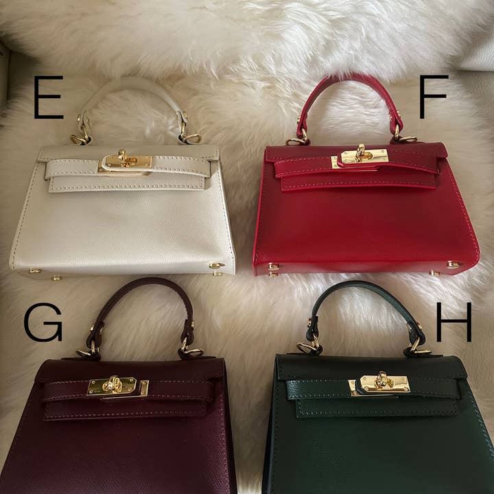 Zhade - Venta al por mayor Bolso con asas - Mujer - MINI K- Bolso de mano de piel auténtica9