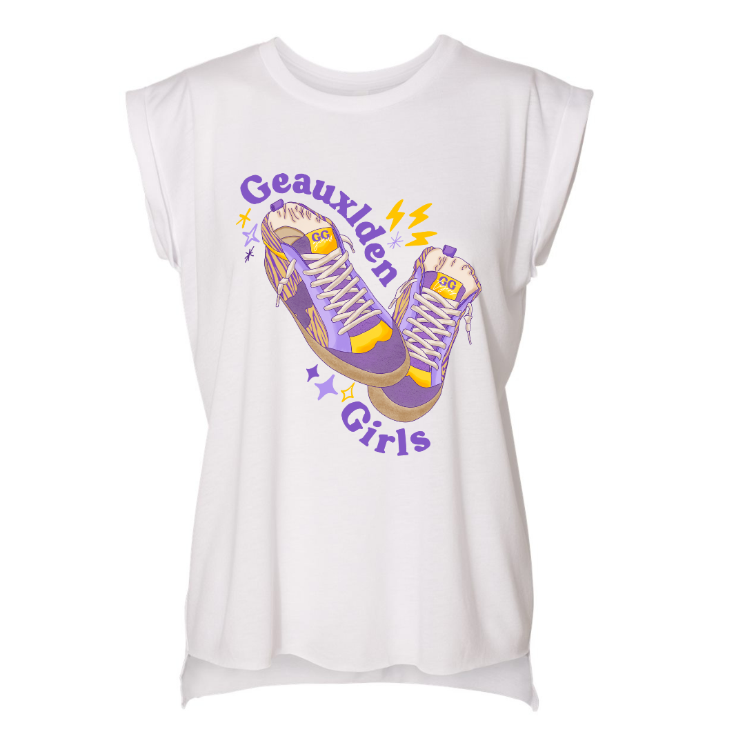 Pink House On River Road - Wholesale Screen Printed T-Shirt - Women's - Geauxlden Girls LSU Tigers Game Day Graphic Tee9