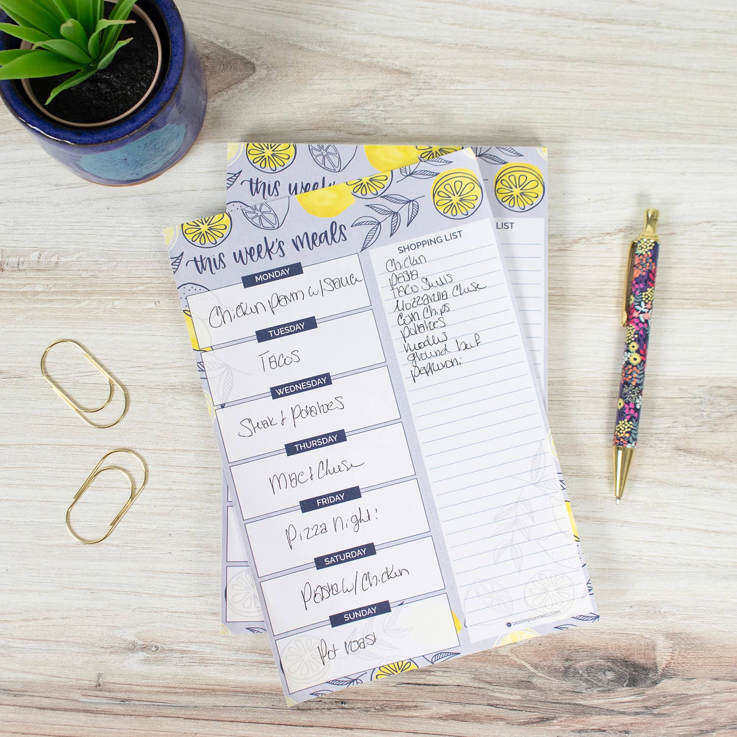 bloom daily planners - Wholesale Notepad - Magnetic Meal Planning Pad 6x9 in13