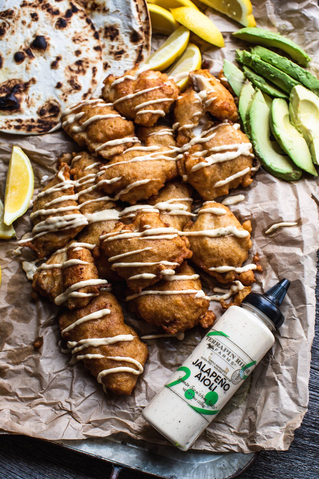 Terrapin Ridge Farms - Wholesale Sauce - Jalapeno Aioli Garnishing Squeeze3