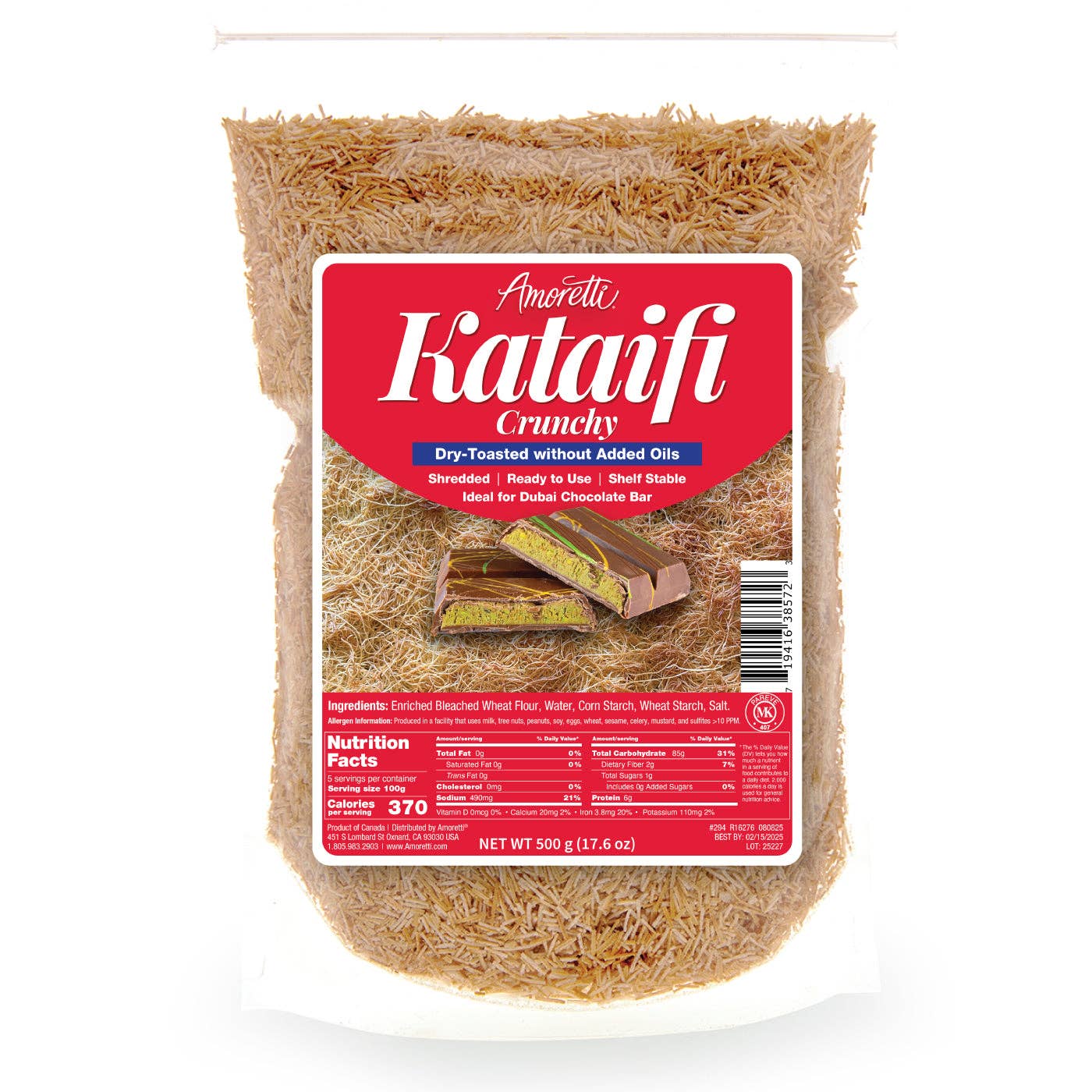 Amoretti - Wholesale Cake Decorating Kit - Crunchy Toasted & Shredded Kataifi1