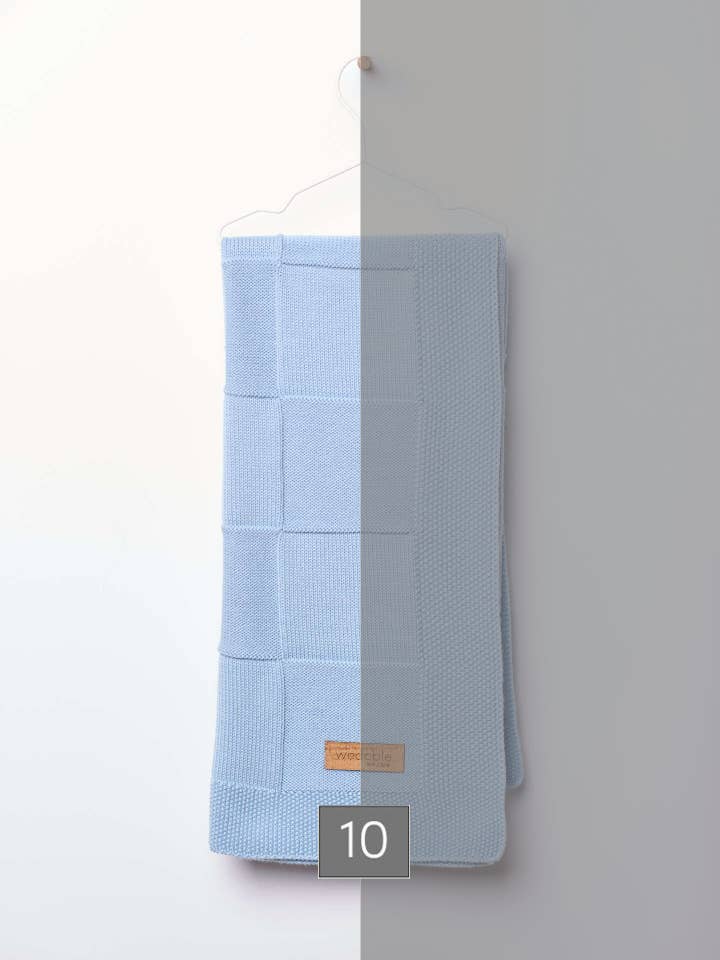 Tæppe strikket i merinould | LILLE PATCHWORK for engroshandel hos Wedoble: sustainable children's fashion